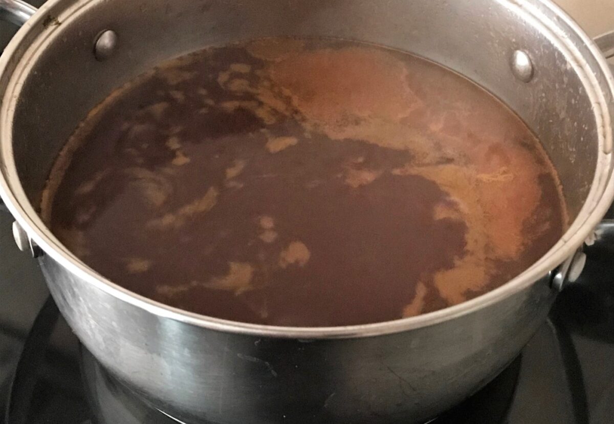 Caldo de verduras concentrado