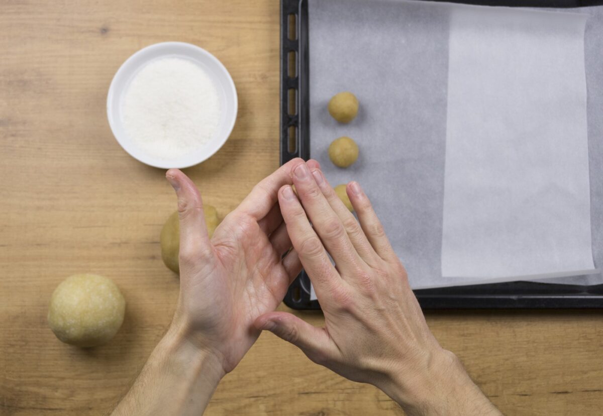 Panellets de coco y de café