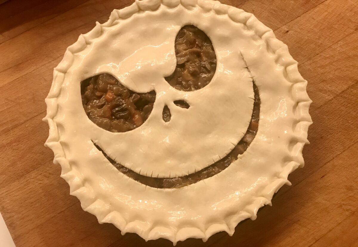 Tarta salada terrorífica para Halloween