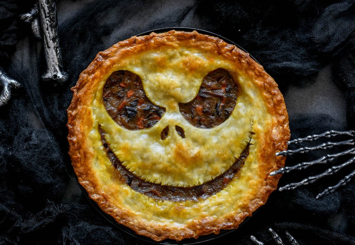 Tarta salada terrorífica para Halloween