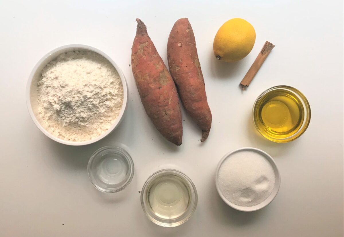 Pasteles de boniato o pastissets de moniato. Receta navideña