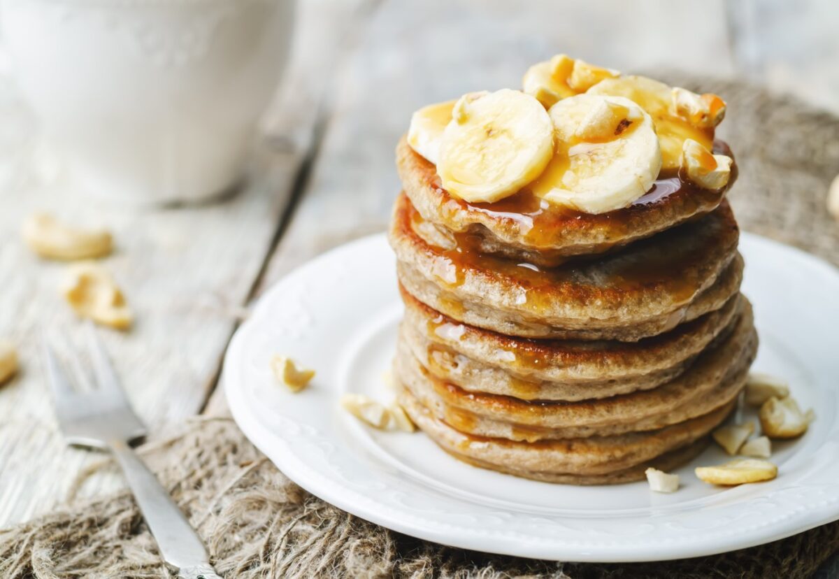 Tortitas de plátano veganas