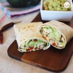 Burritos de pollo y guacamole
