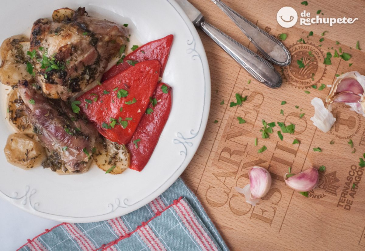 Ternasco al horno con patatas