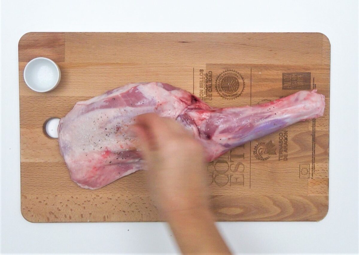 Ternasco al horno con patatas
