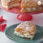 Roscón de hojaldre con nata. La opción fácil en Reyes