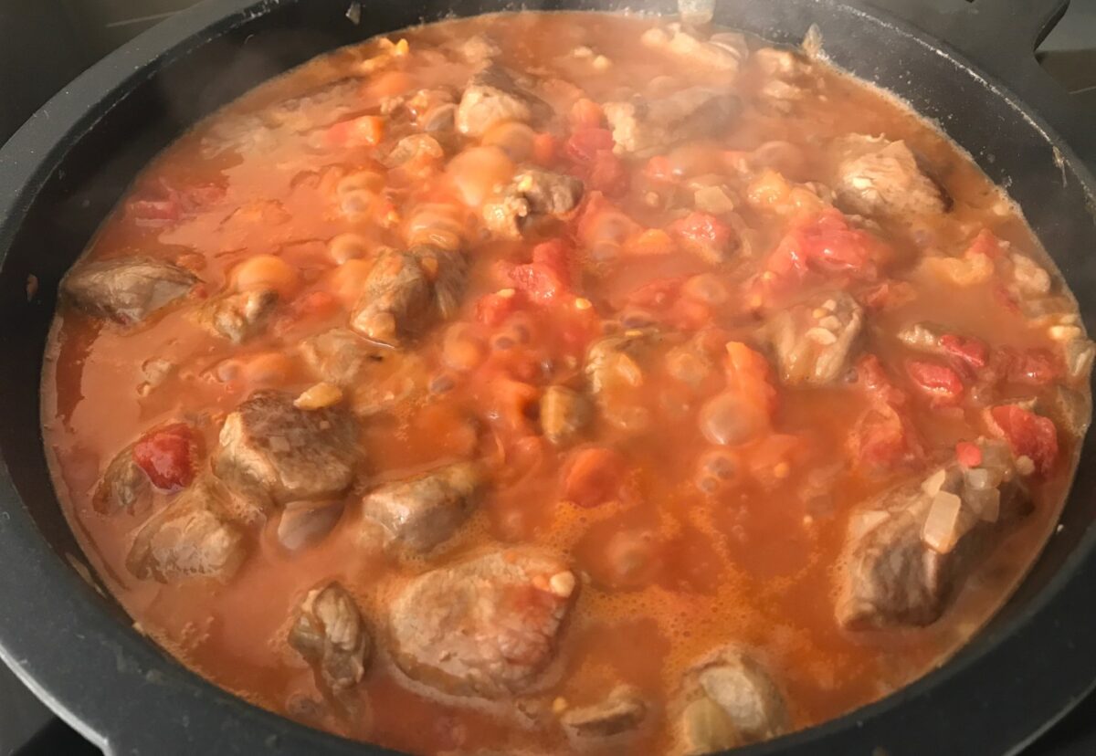 Cordero al chilindrón
