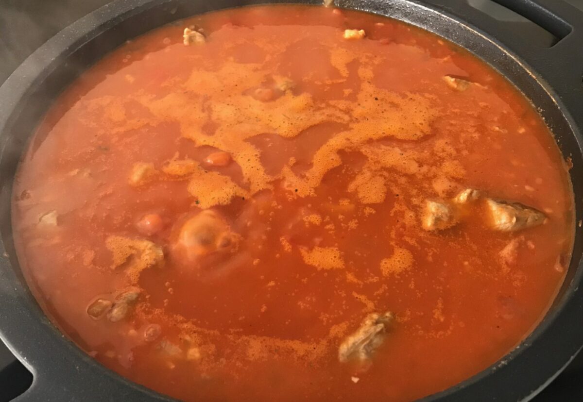 Cordero al chilindrón