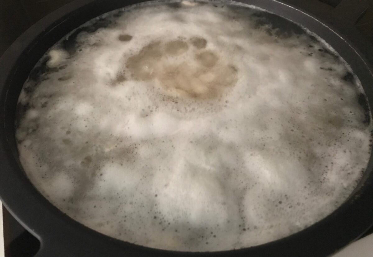 Fassoulada o sopa de alubias griega