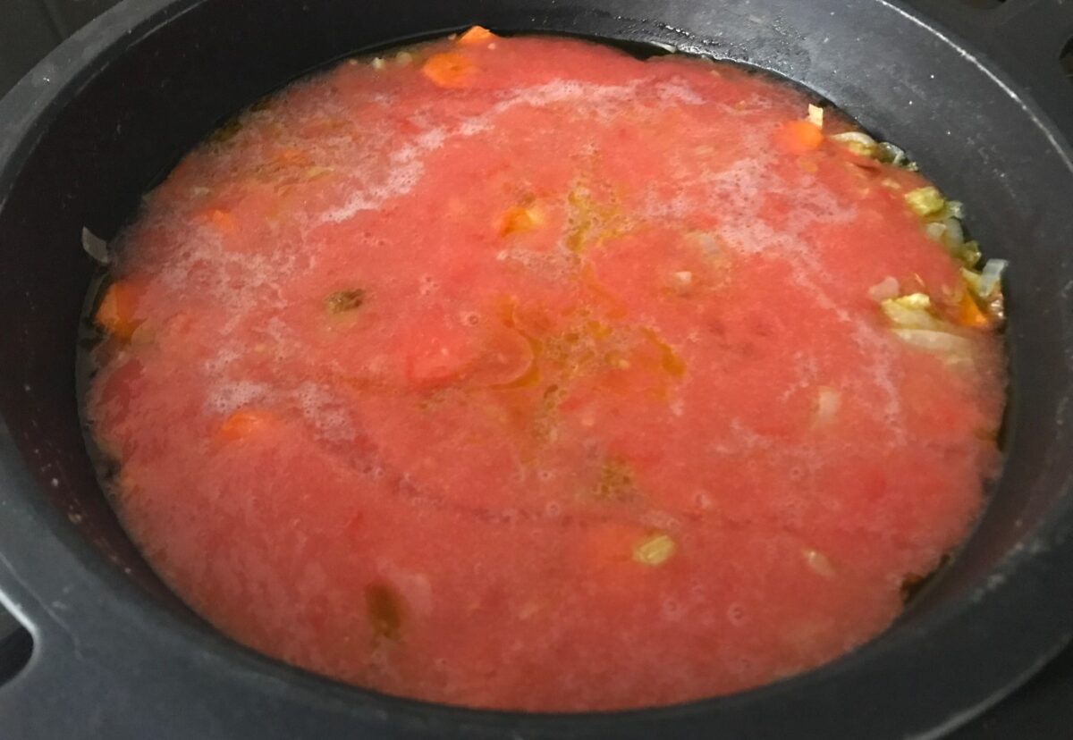 Fassoulada o sopa de alubias griega