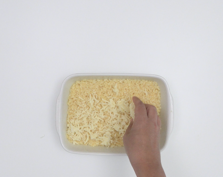 Pastel de arroz y carne picada