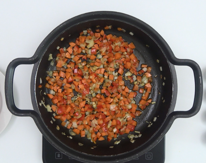 Pastel de arroz y carne picada