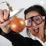 Cómo cortar o picar cebollas sin llorar. Trucos de cocina