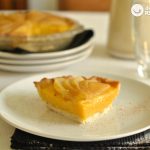 Tarta de peras al azafrán