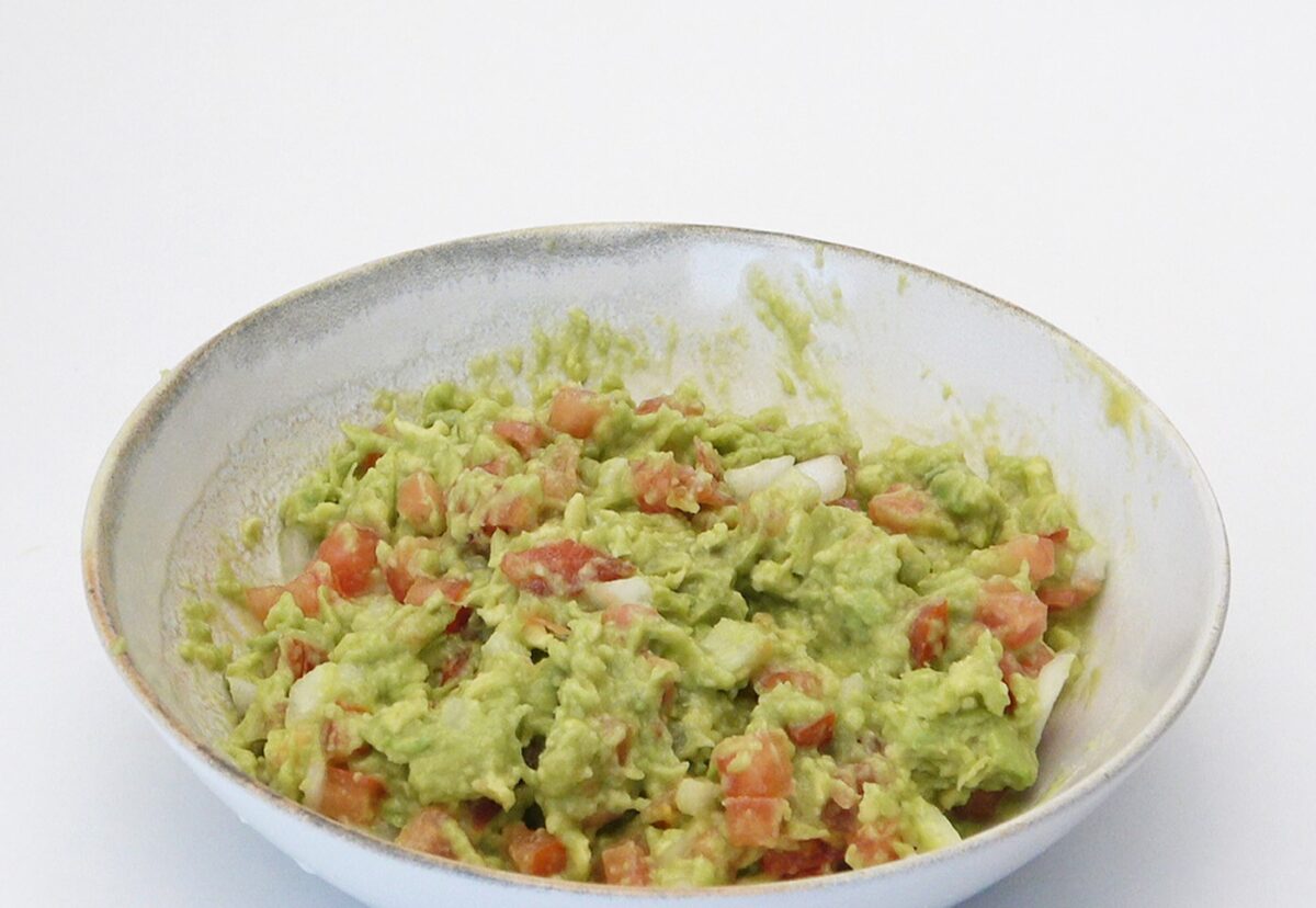 Burritos de pollo y guacamole
