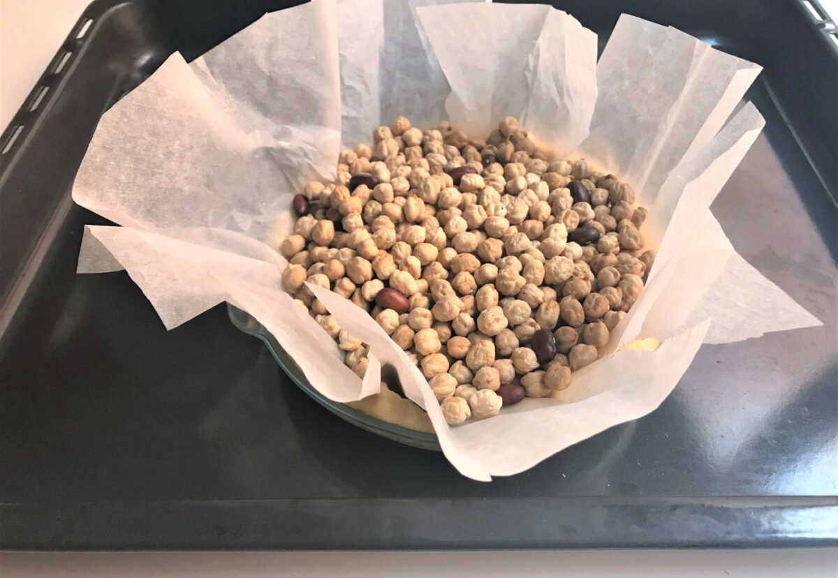 Tarta de peras al azafrán