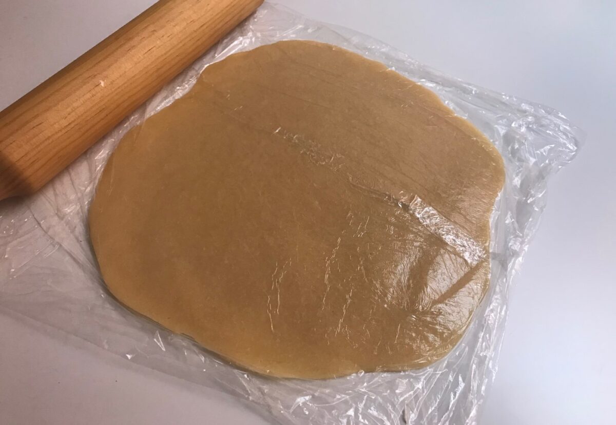 Tarta de peras al azafrán