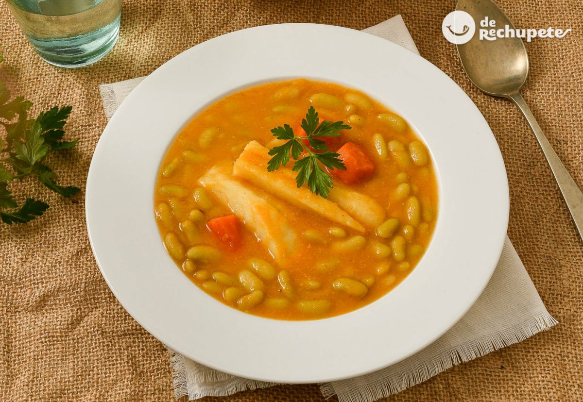 Verdinas de bacalao y verduras. Receta asturiana de Semana Santa