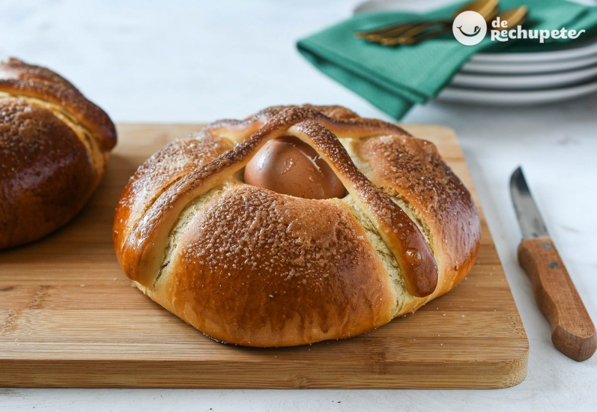 Hornazos dulces de Jaén. Receta tradicional de Semana Santa