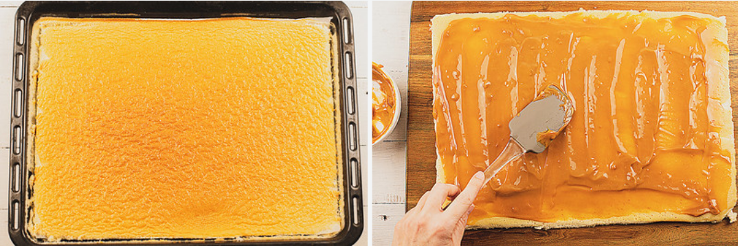 Brazo de gitano relleno de dulce de leche