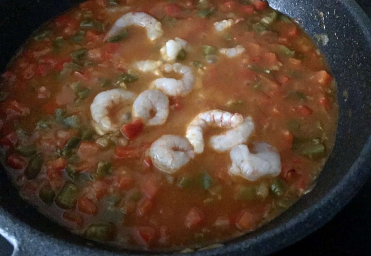 Bacalao con gambas