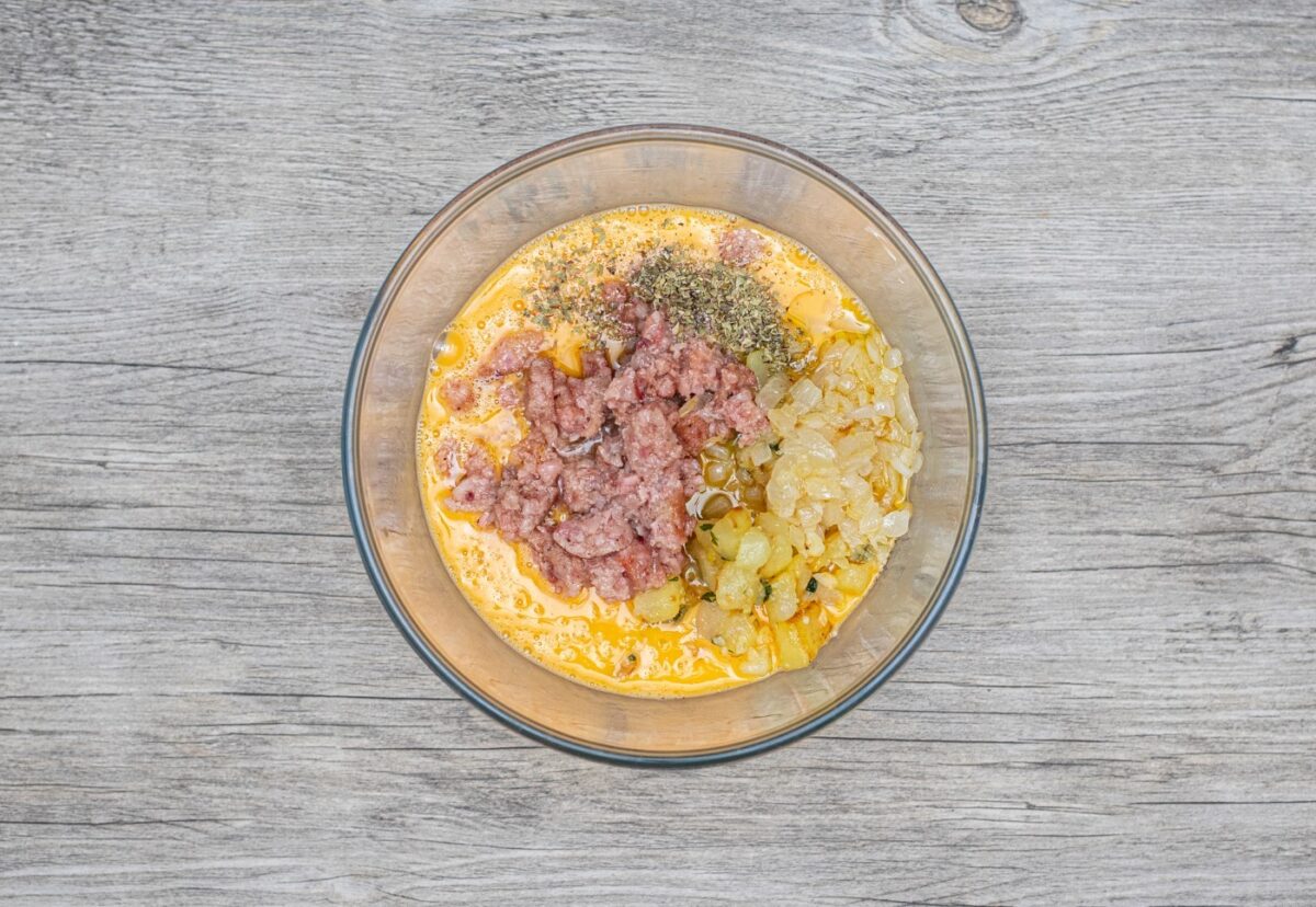 Tortilla catalana con butifarra