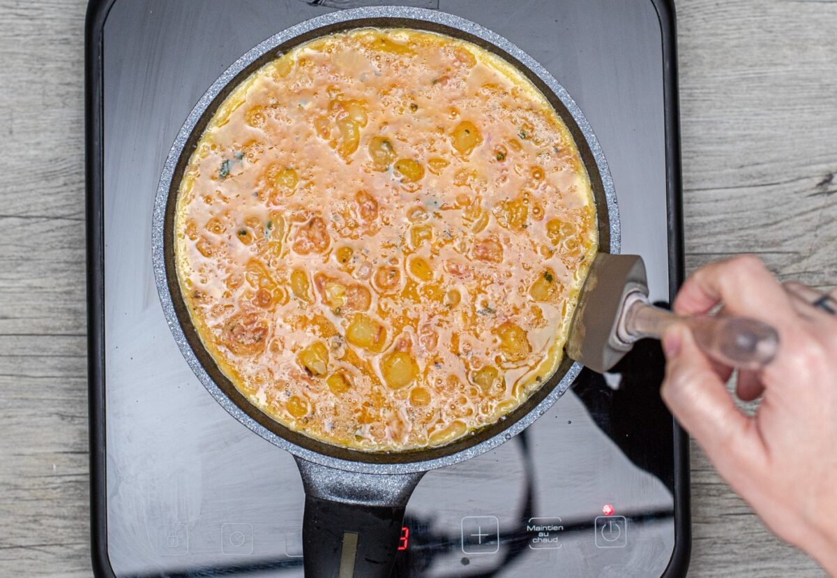 Tortilla catalana con butifarra