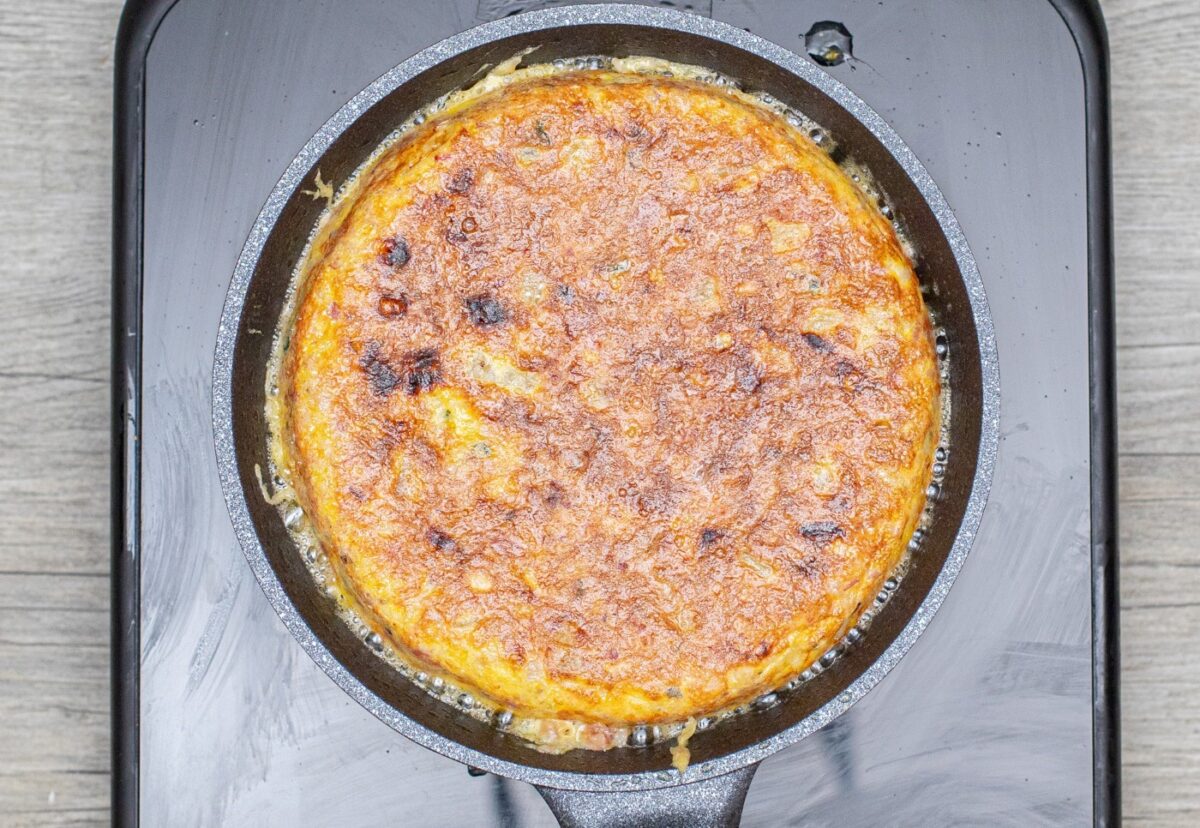 Tortilla catalana con butifarra
