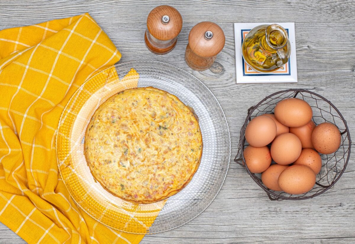Tortilla catalana con butifarra
