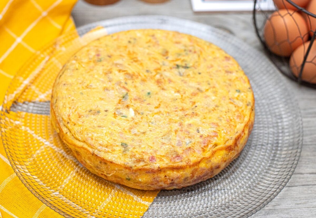 Tortilla catalana con butifarra