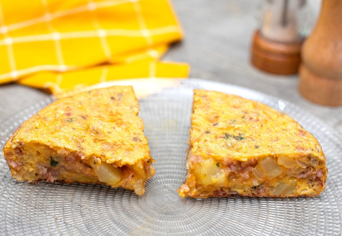 Tortilla catalana con butifarra