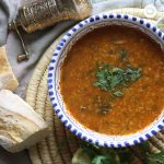 Chorba frik. Un sopa argelina deliciosa con cordero