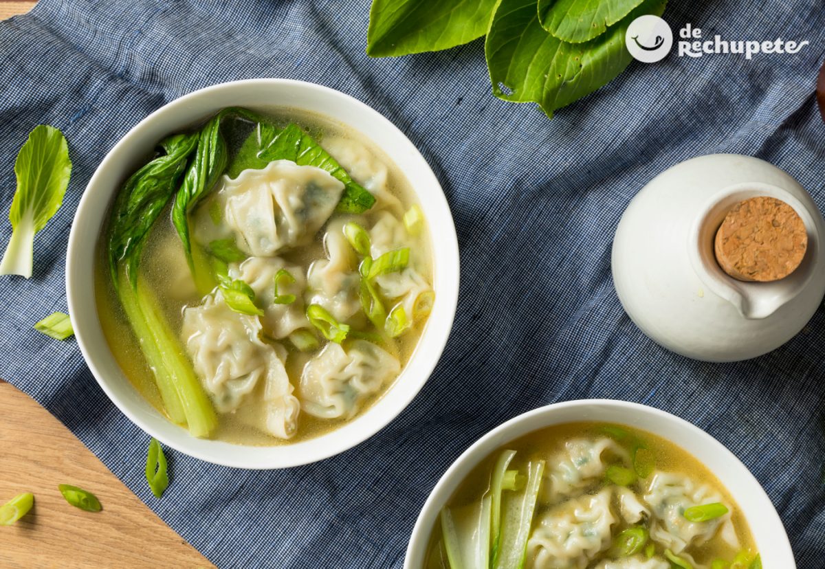 Sopa wan tun o wonton, receta china deliciosa