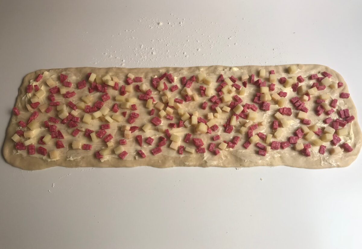 Casatiello napolitano. Postre tradicional italiano de Semana Santa