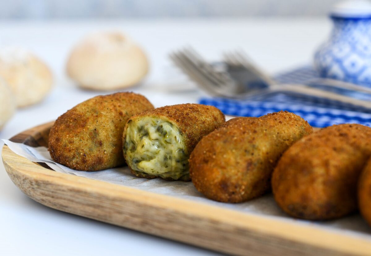 Croquetas de gorgonzola y espinacas