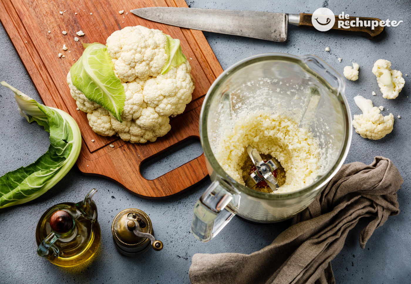 Cómo hacer un arroz de coliflor
