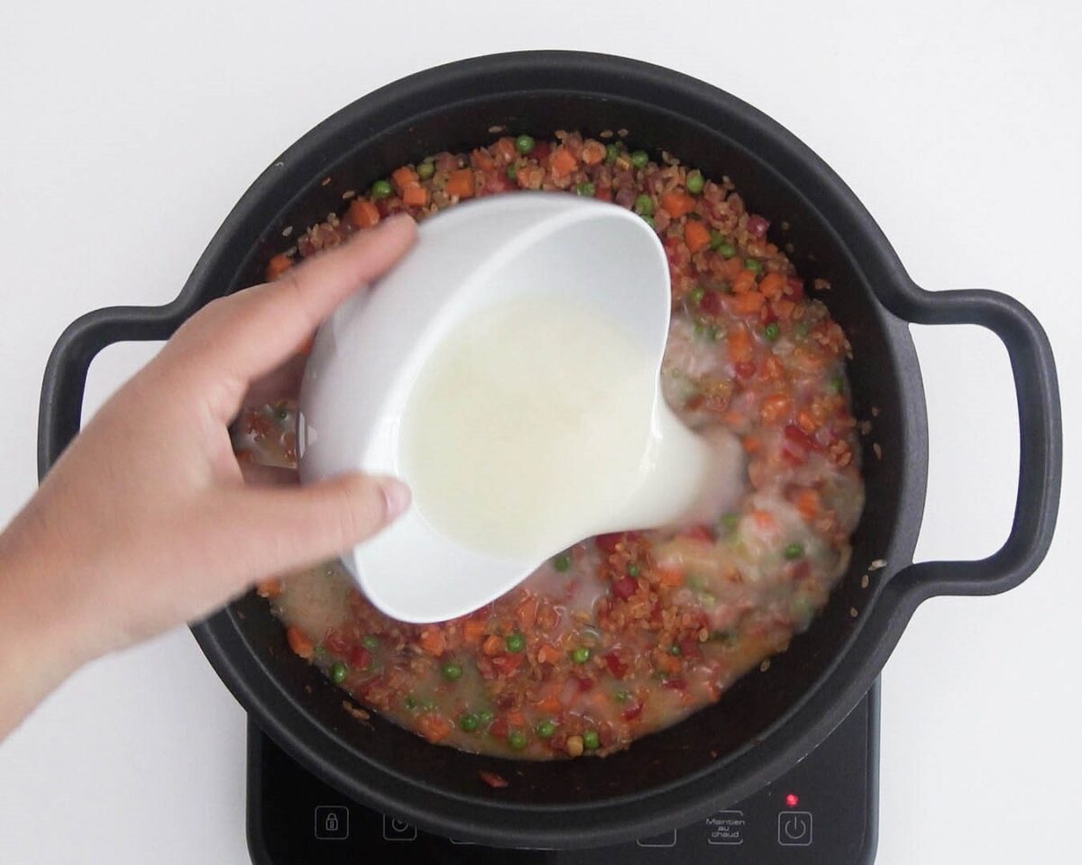 Arroz campero o a la campesina. Receta de arroz fácil y delicioso
