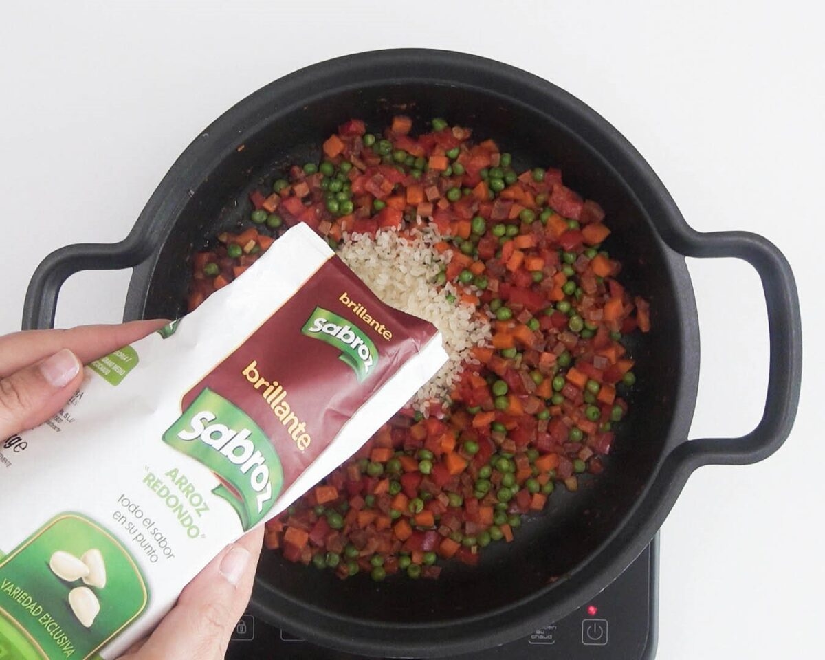Arroz campero o a la campesina. Receta de arroz fácil y delicioso