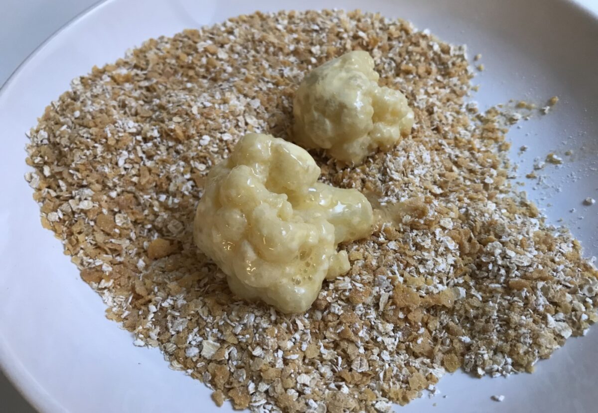 Coliflor rebozada crujiente