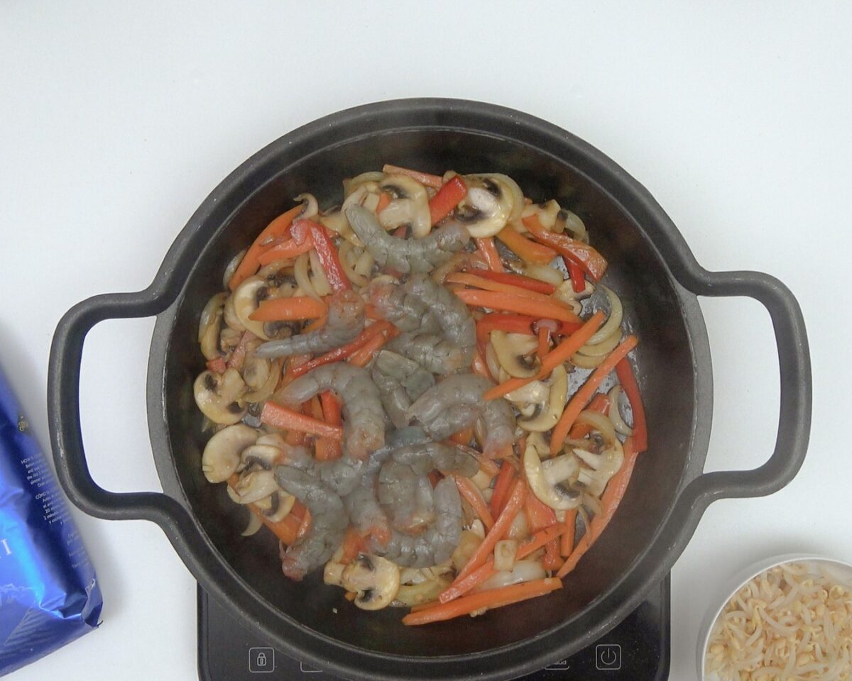 Arroz frito estilo oriental