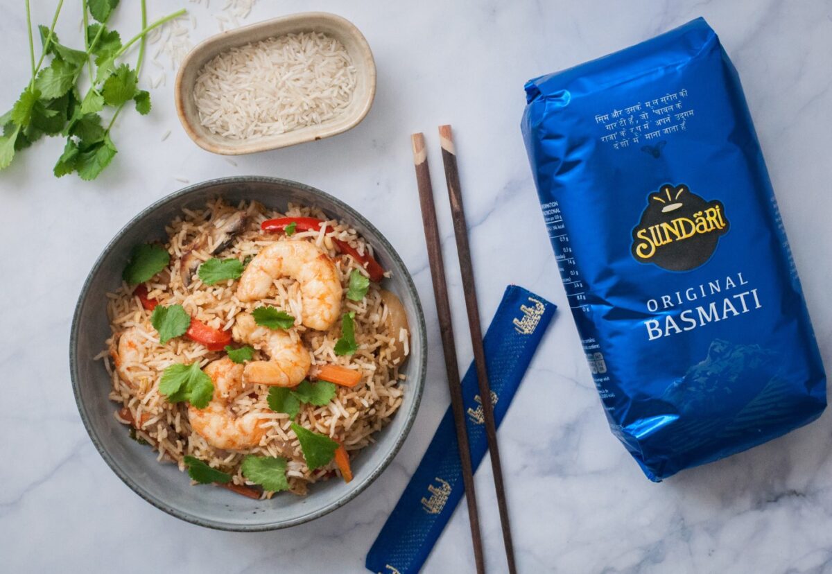 Arroz frito estilo oriental