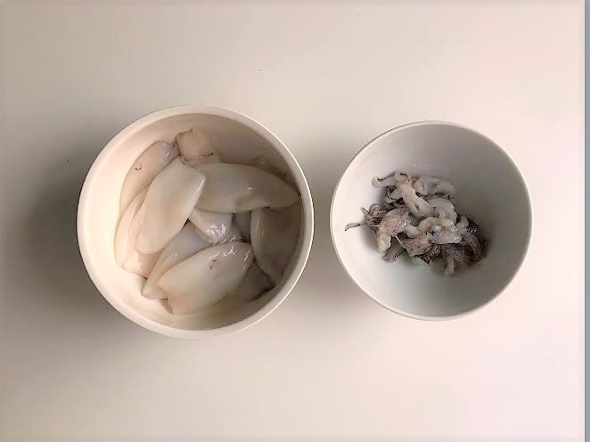 Bocata de chipirones rebozados y fritos