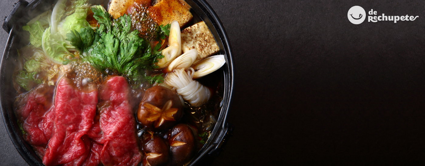 Sukiyaki. Receta de la olla o cazuela tradicional japonesa