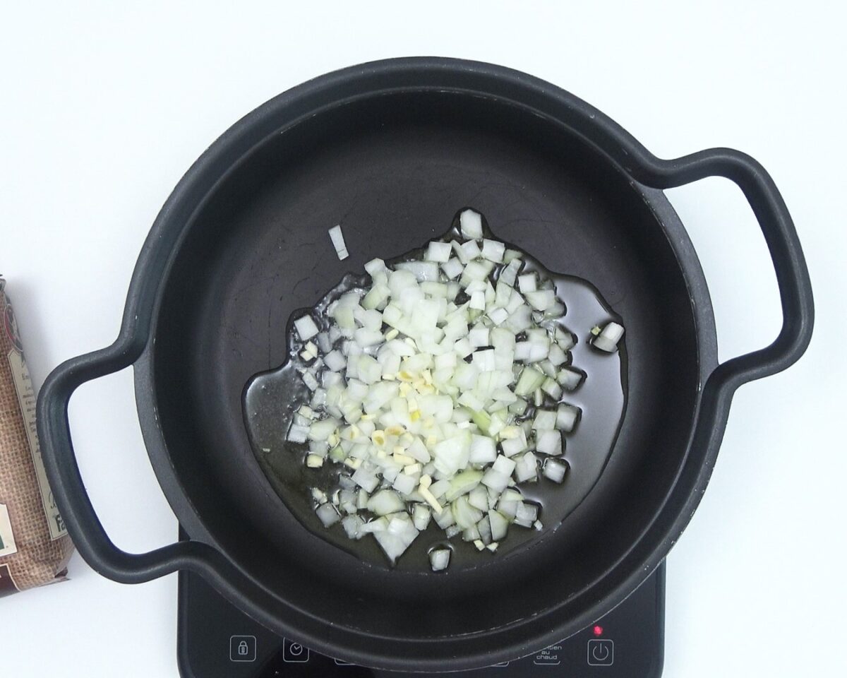 Arroz con confit de pato y verduras