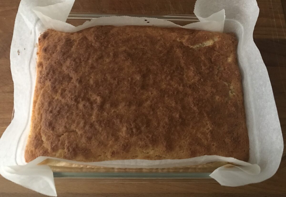 Pastel mágico o inteligente. Un postre fácil y delicioso