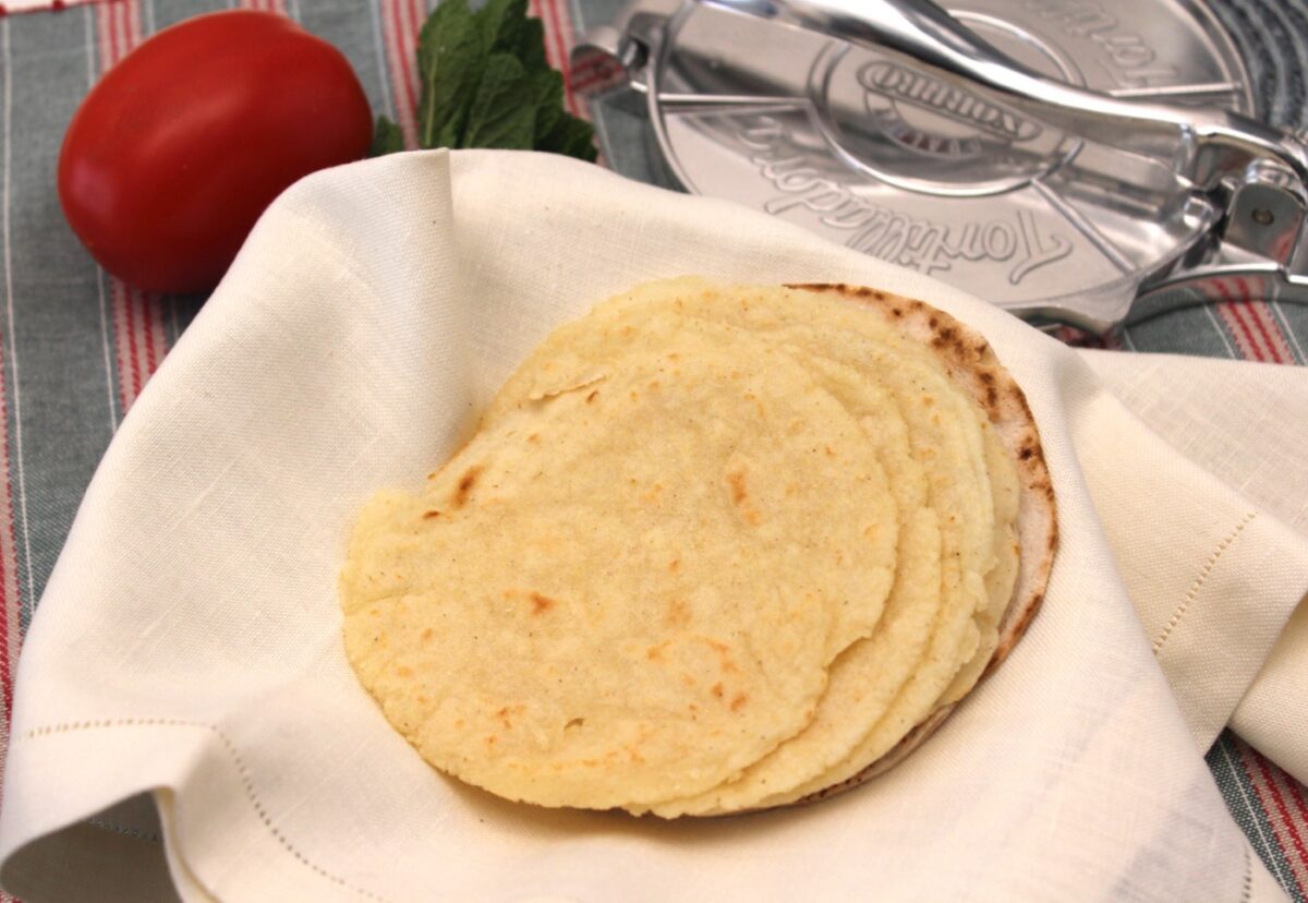 Tortillas de maíz para tacos y nachos