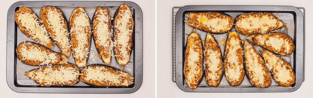Berenjenas rellenas de atún