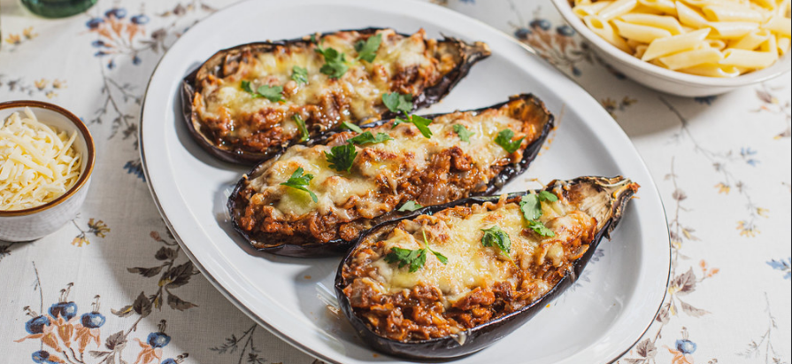 Berenjenas rellenas de atún