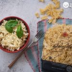 Pasta con salsa de ricotta y albahaca. Receta italiana fácil y deliciosa