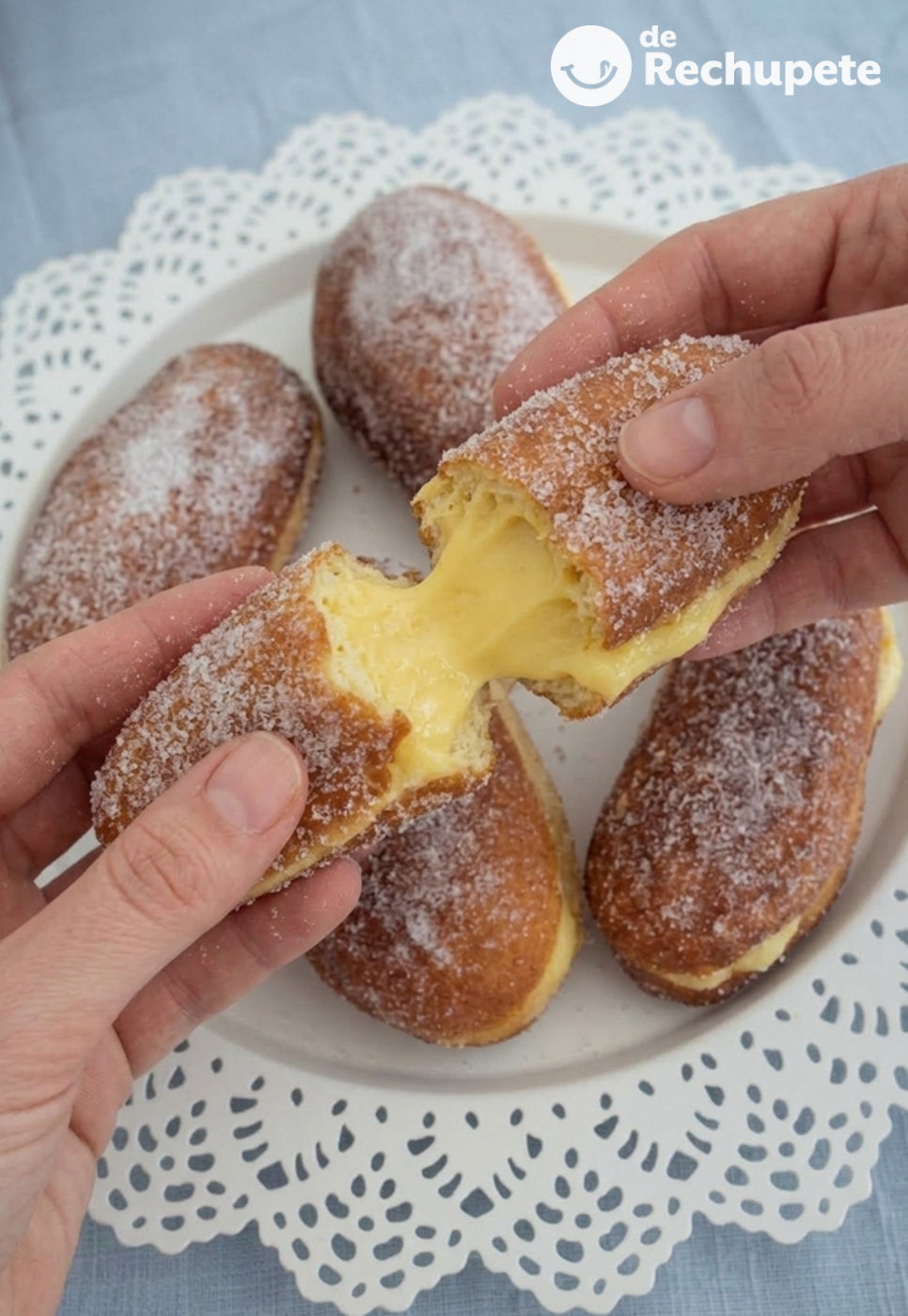 Pepitos de crema pastelera. Postre casero paso a paso